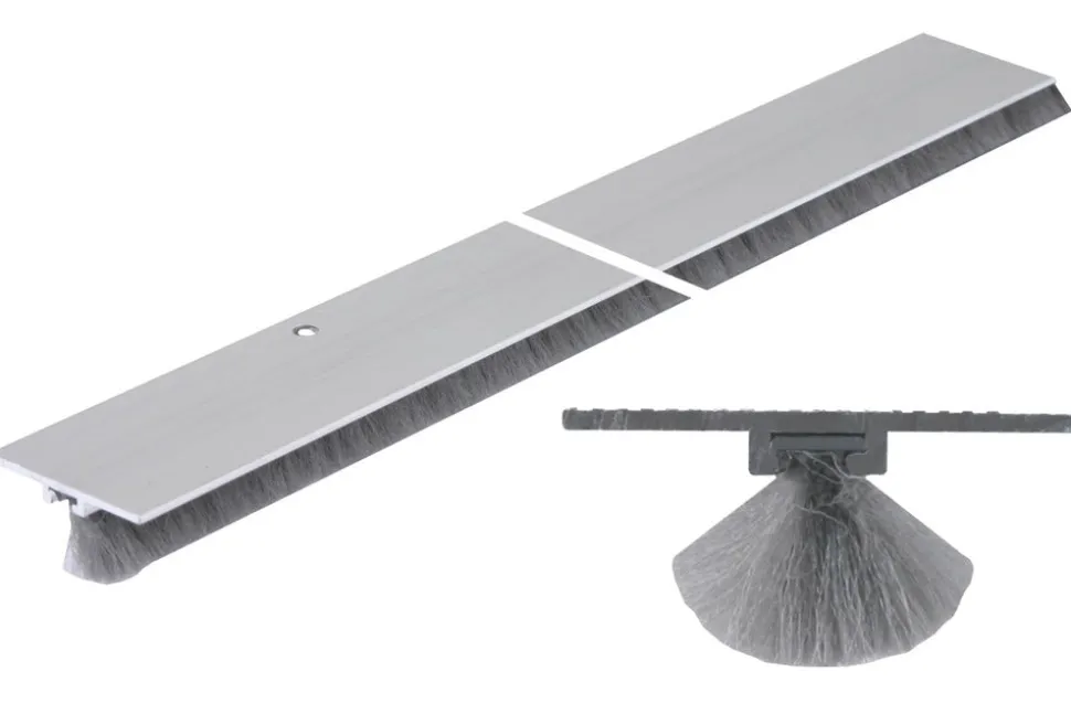 Ellen Dorpelstrip DBS Aluminium Met Borstel 100cm