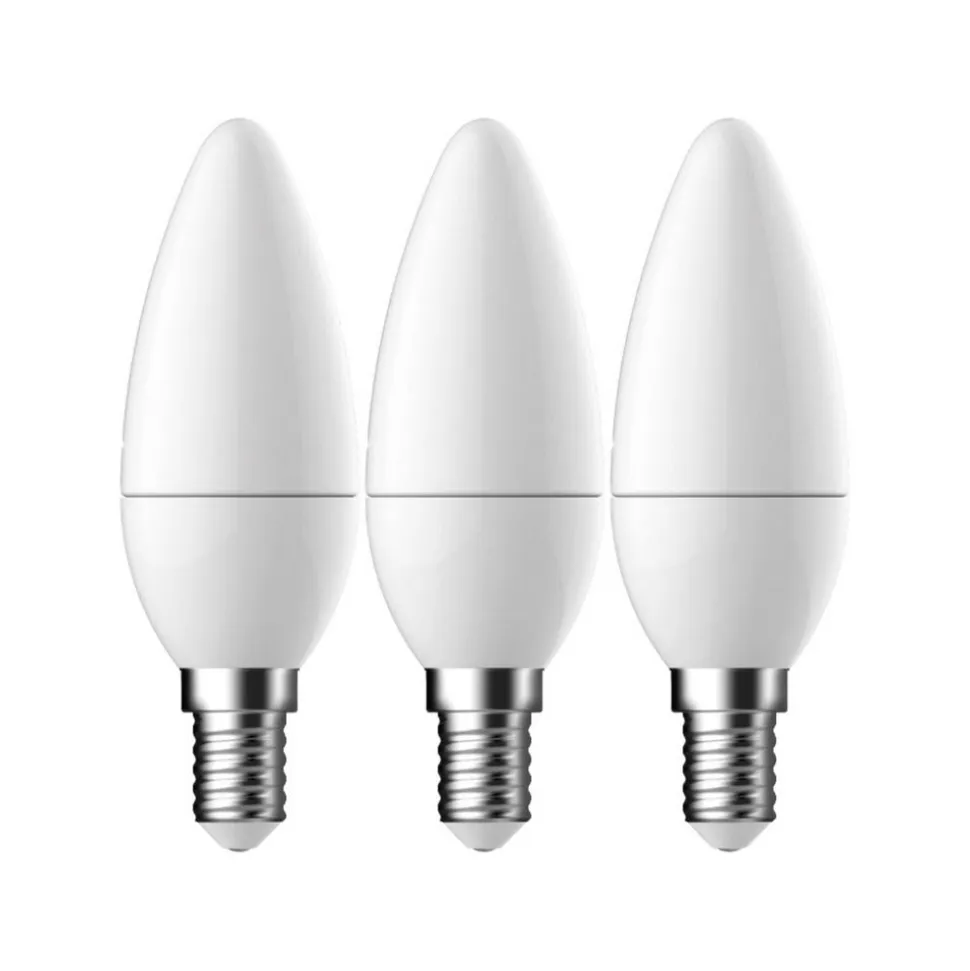 Energetic Lamp Bulb E14 SMD C35 2,9W 250LM 2700K Frosted - 3-Pack