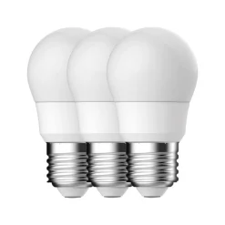 Energetic Led Lamp Bulb E27 SMD G45 4,9W 470LM 2700K Frosted - 3-Pack