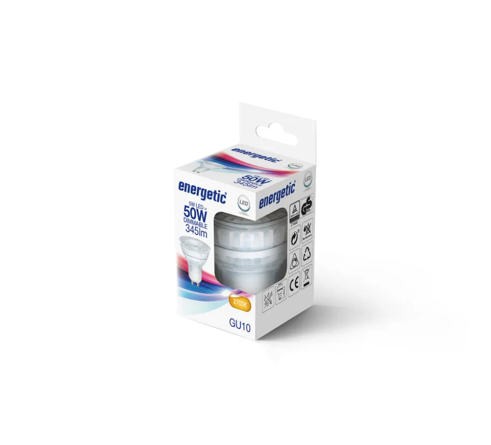 Energetic LED Spot 50W GU10 Warmwit Dimbaar