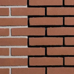 Engels Waalformaat gevelsteen warmrood hardgrauw
