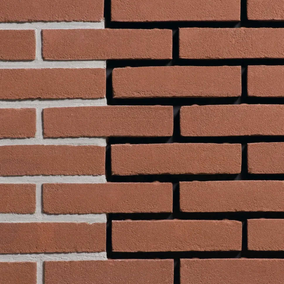Engels Waalformaat gevelsteen warmrood hardgrauw
