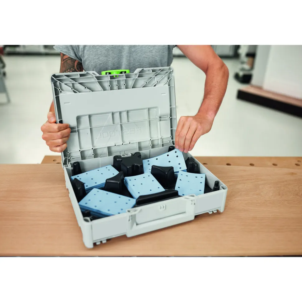 Festool Schuurmateriaal-Systainer³ SYS-STF 80X133 GR-Set Granat