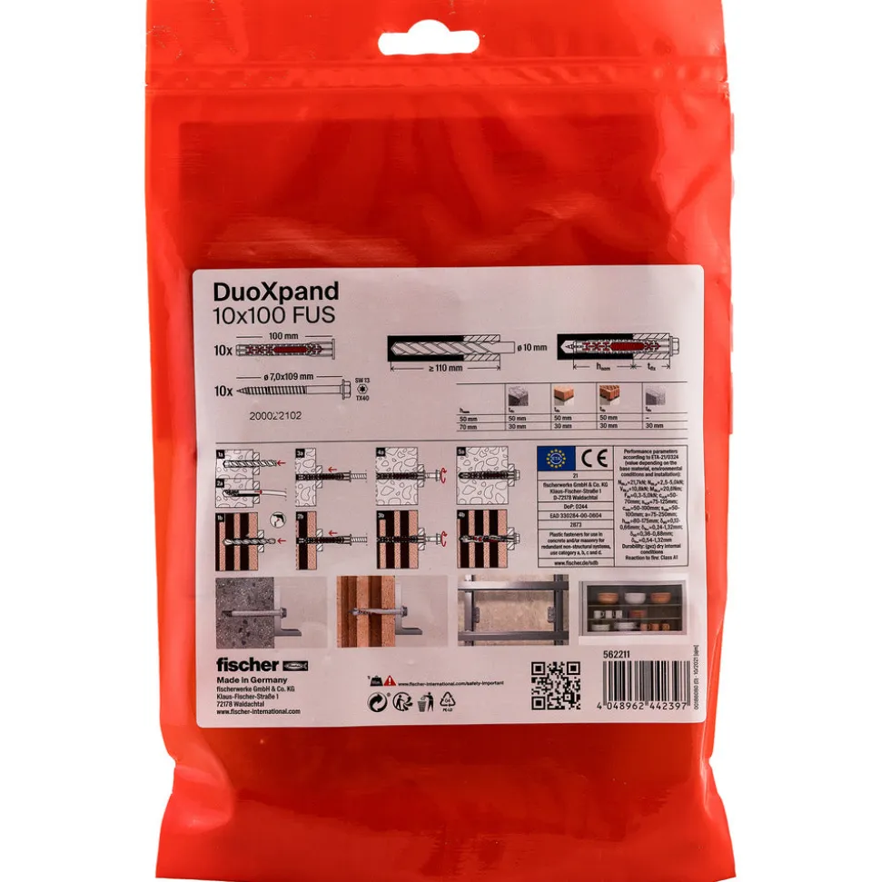 fischer Constructieplug DuoXpand Verzinkt FUS 10st