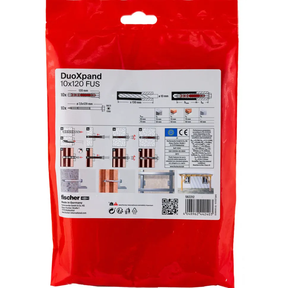 fischer Constructieplug DuoXpand Verzinkt FUS 10st