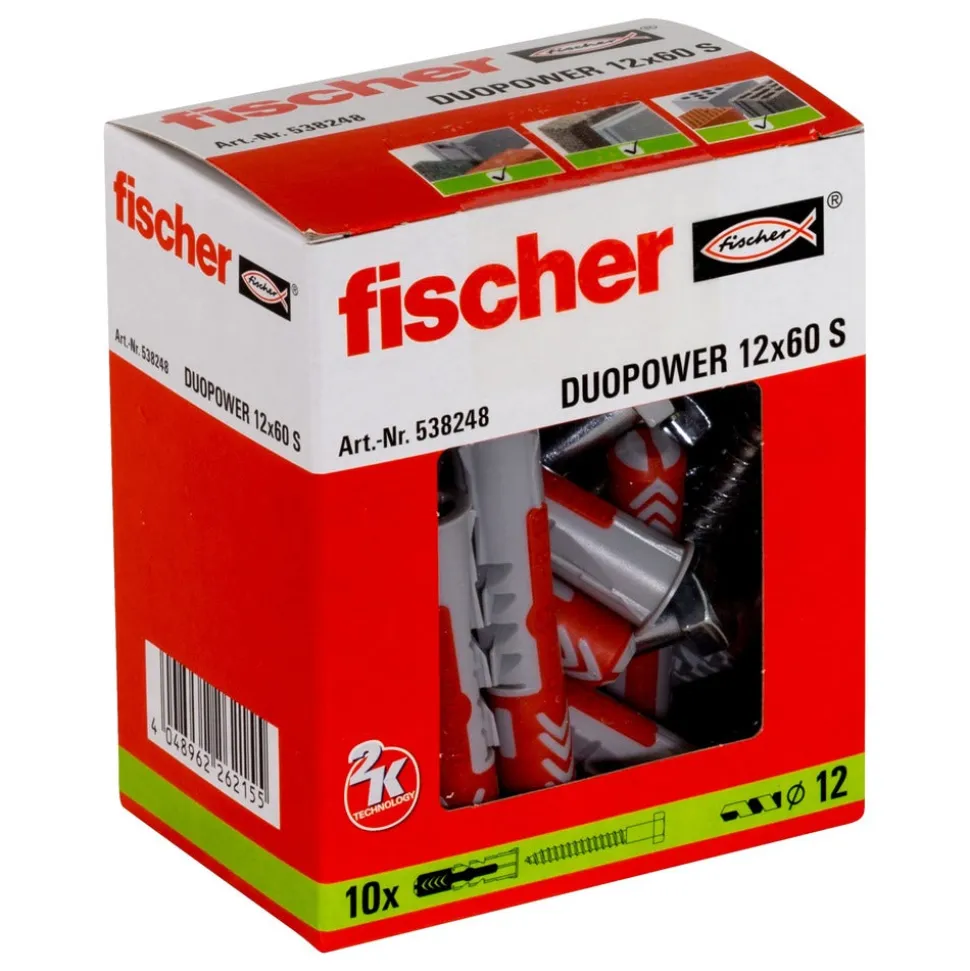 fischer Duopower Universele Plug Met Spaanplaatschroef