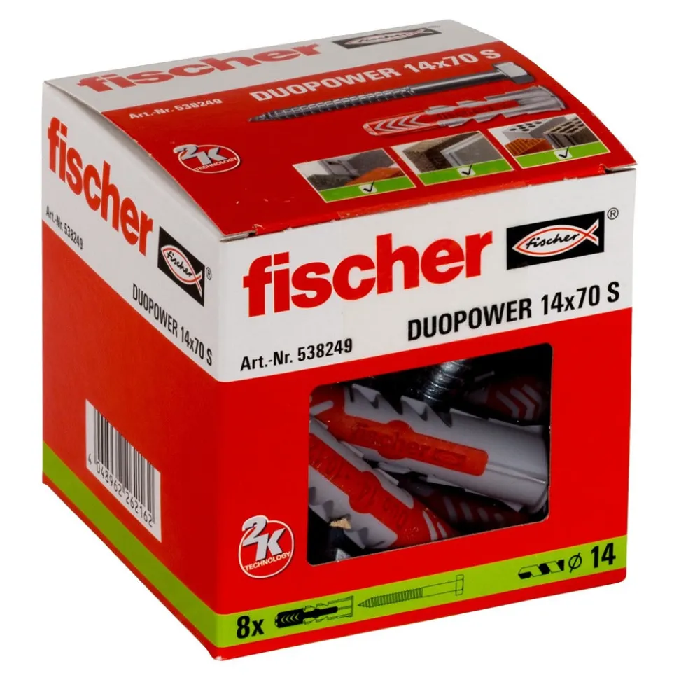 fischer Duopower Universele Plug Met Spaanplaatschroef
