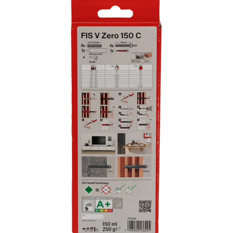 fischer Injectiemortel FIS V Zero 150 C Set M8