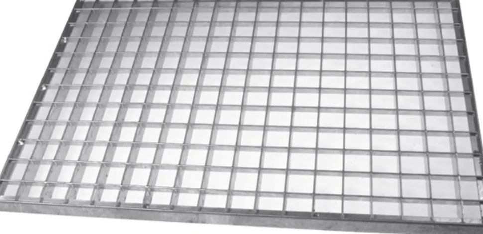 Fis Voetrooster thermisch verzinkt 600x400 mm / M30x30 mm