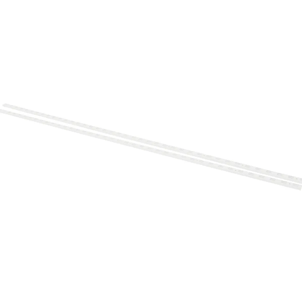 F-Systeem rail dubbel 200 cm wit RAL9003 2 stuks 550 kg