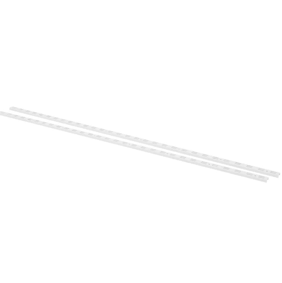 F-Systeem rail dubbel 150 cm wit RAL9003 2 stuks 400 kg