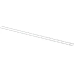 F-Systeem rail enkel 150 cm wit RAL9003 2 stuks 400 kg