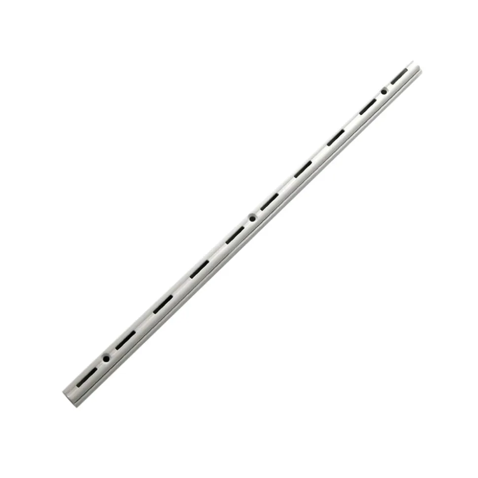 F-Systeem Wandrailsysteem staal gelakt 100 cm wit enkel 2 stuks