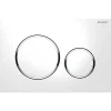 Geberit Sigma 20 Bedieningsplaat Wit/Verchroomd Glans 2-Knops