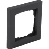 Gira Afdekraam E2 Inbouw 1-Voudig Zwart Verticaal/Horizontaal