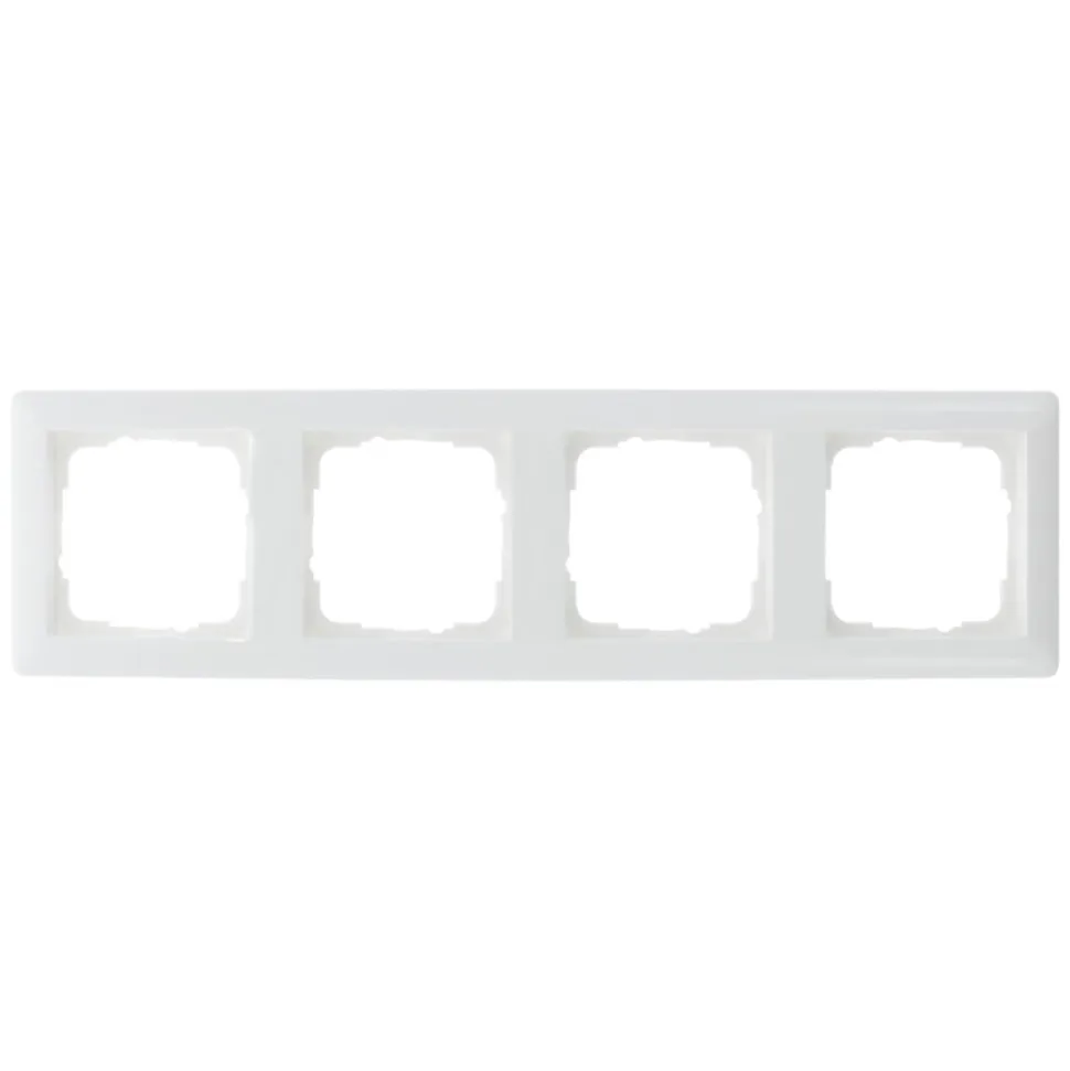 Gira Afdekraam System 55 Inbouw 4-Voudig Polarwit