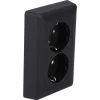 Gira Contactdoos E2 Inbouw 2-Voudig Zwart Randaarde