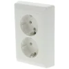 Gira Contactdoos System 55 Inbouw 2-Voudig Polarwit Randaarde