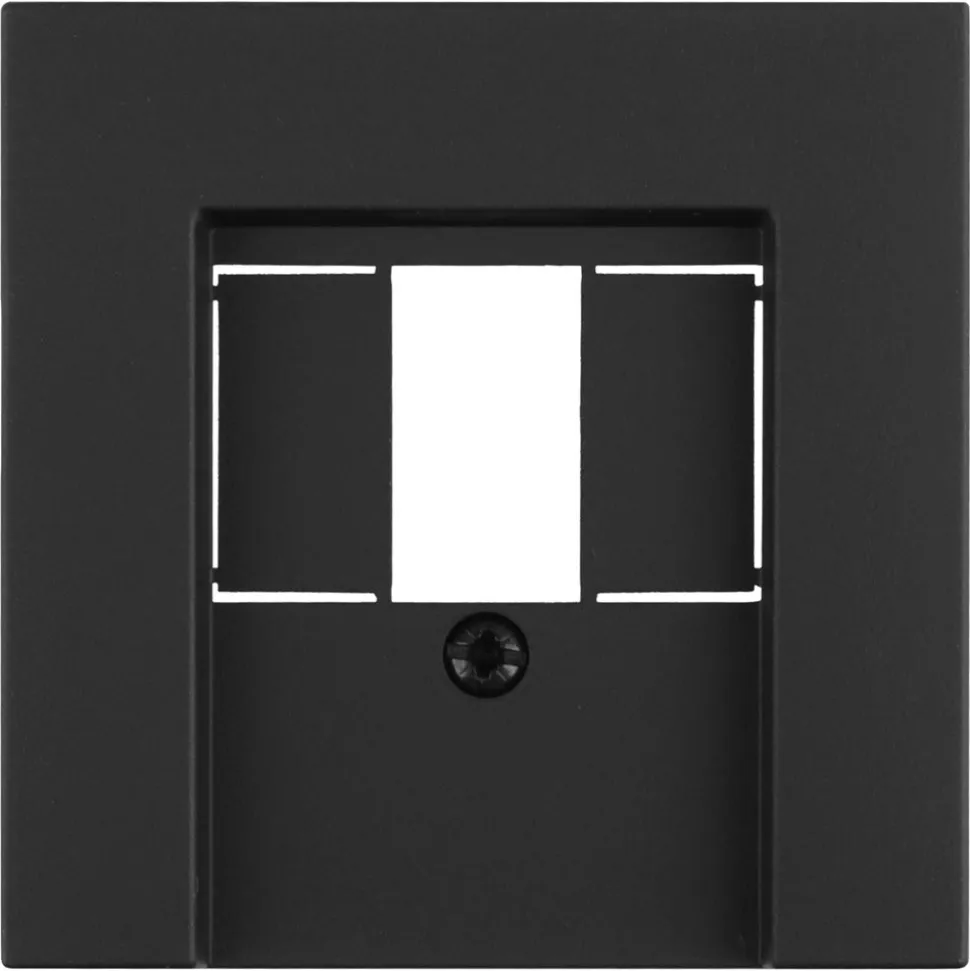 Gira E2 Afdekplaat TAE/UAE/USB Zwart