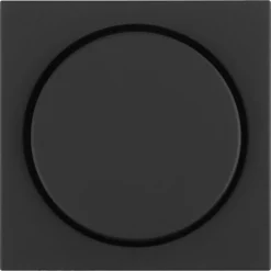 Gira E2 Centraalplaat Knop Dimmer Zwart