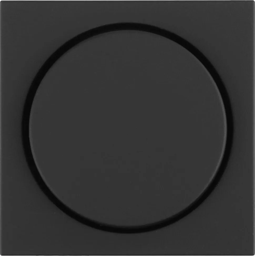 Gira E2 Centraalplaat Knop Dimmer Zwart