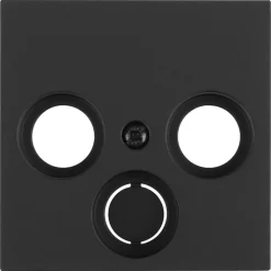 Gira E2 Centraalplaat Radio/TV/Satelliet Zwart