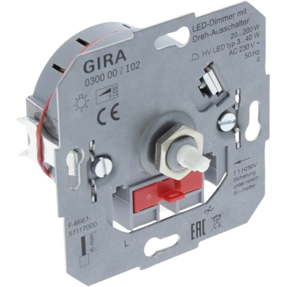 Gira System 55 Inbouw Dimmer Led4-30W/20-200W Universeel RL Element