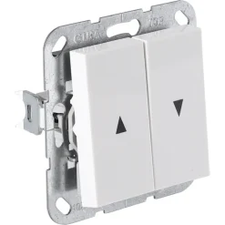 Gira System 55 Inbouw Schakelaar Jaloezie Polarwit