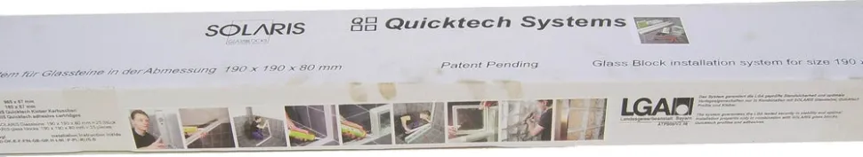 Glasblok bouwpakket 1 m²