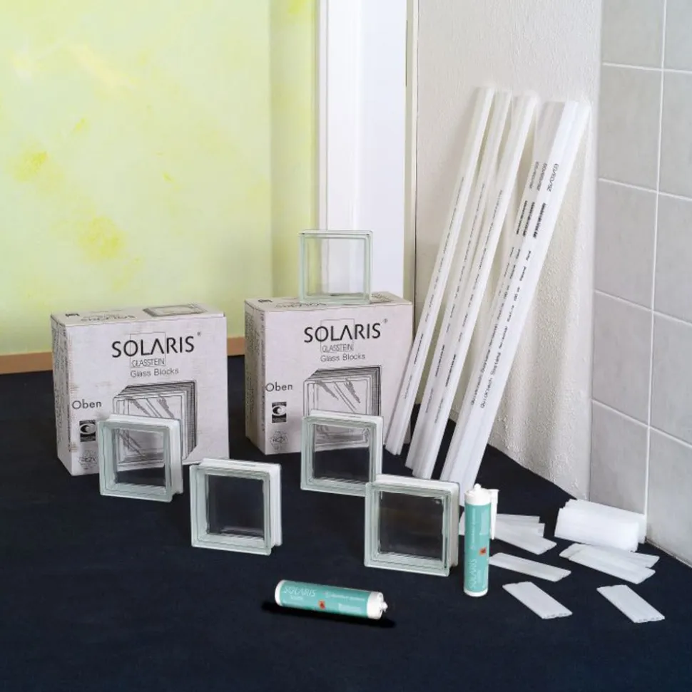 Glasblok bouwpakket 1 m²