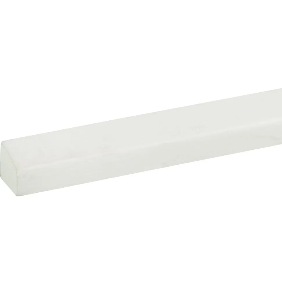 Glaslat DH02 Hardhout Wit Gegrond 17x19x4000mm FSC Mix 70%