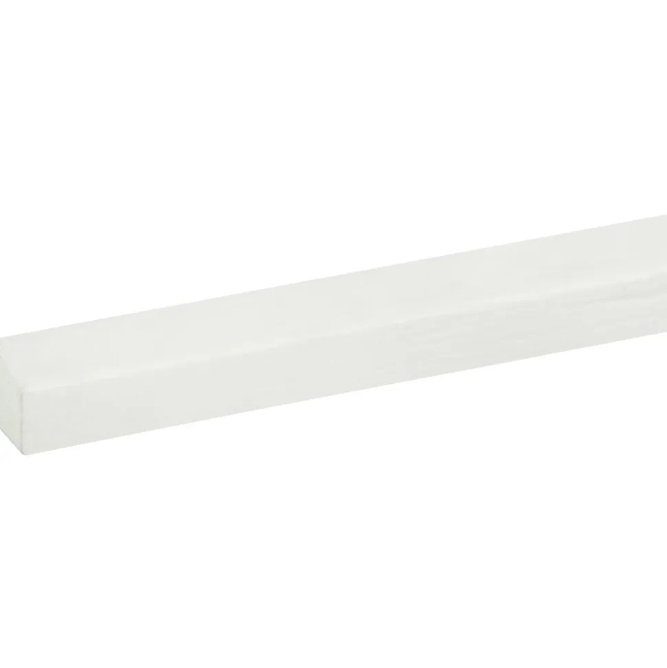 Glaslat DH01 Hardhout Wit Gegrond 17x15x4000mm FSC Mix 70%