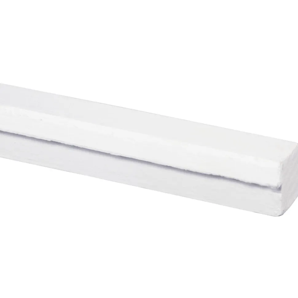 Glaslat Hardhout Wit Gegrond Met Sponning 25x30x2700mm FSC Mix 70%