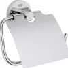 GROHE Essentials Toiletrolhouder met Klep Chroom
