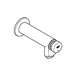 GROHE Euroeco Cosmo T Tapkraan Chroom Wandbevestiging Zelfsluitend