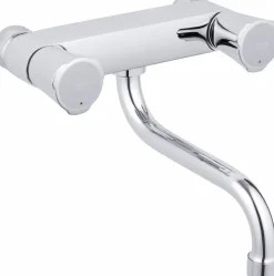 Grohe Keukenmengkraan Costa L chroom 2-knops wandmontage
