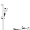 Hansgrohe Crometta Vario Douchecombinatie Ecostat Thermostaatkraan Chroom/Wit 65cm