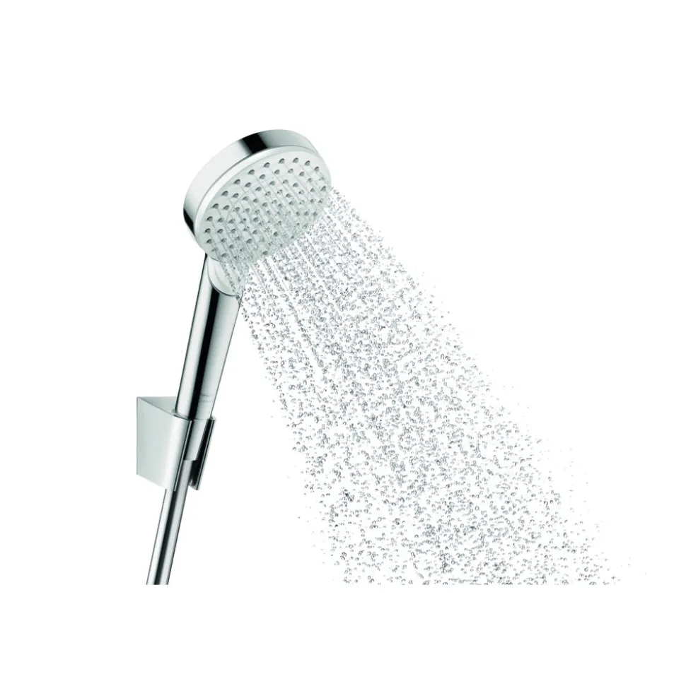 Hansgrohe Crometta Vario EcoSmart Porter Set Wit/Chroom 9 l/min 1,60m