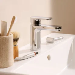 Hansgrohe Vernis Blend Wastafelmengkraan 100 CoolStart Met Afvoerplug