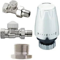 Heimeier Radiatoraansluitset Thermostatisch Recht 1/2"