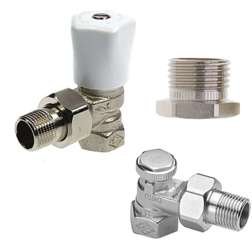Heimeier Radiatoraansluitset Haaks 1/2"