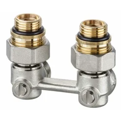Heimeier Radiatorset Haaks Met Thermostatische Radiatorkraan Buitendraad 1/2"