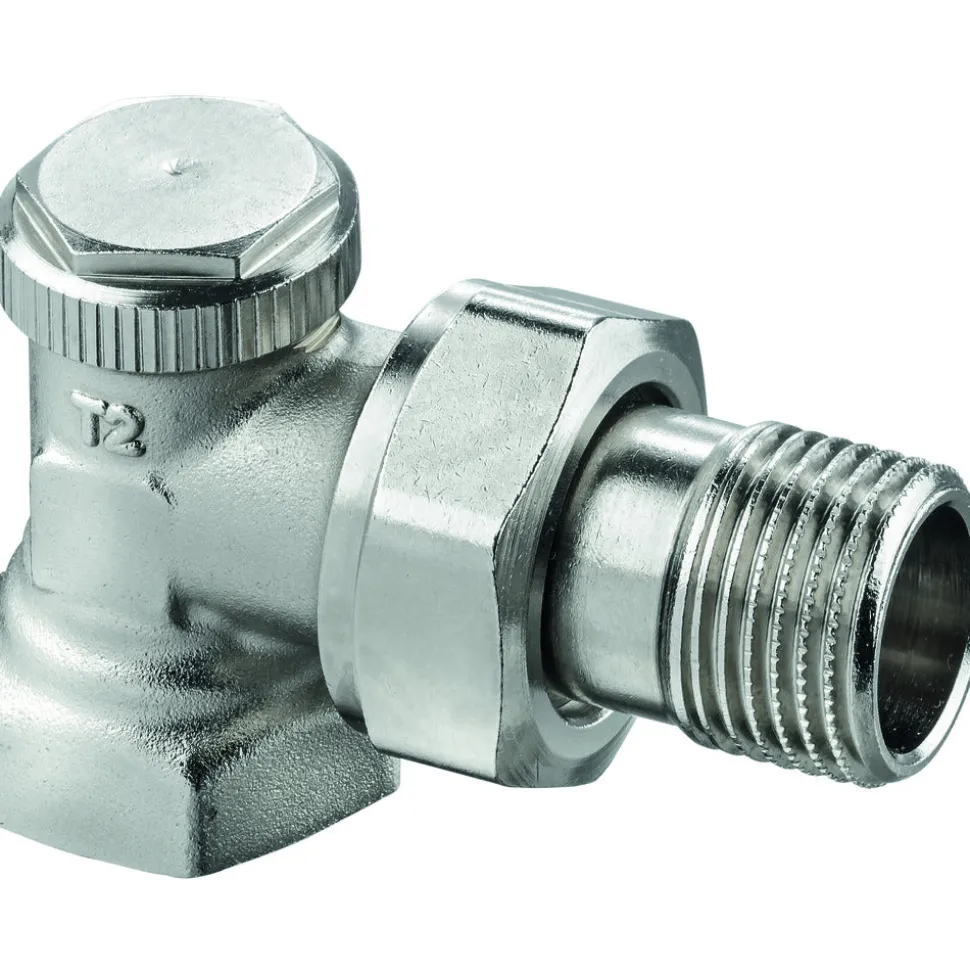 Heimeier Radiator Voetventiel Haaks 1/2"