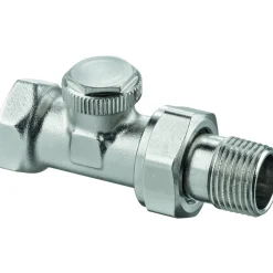 Heimeier Radiator Voetventiel Recht 1/2"