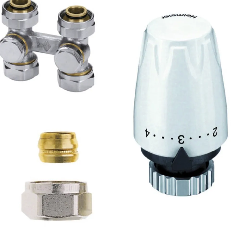 Heimeier Ventielradiatorset Recht Binnendraad 3/4"