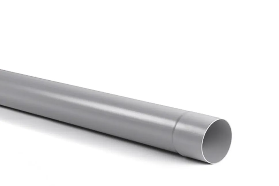 Hemelwaterondereind PVC slagvast Ø 100 mm 180 centimeter