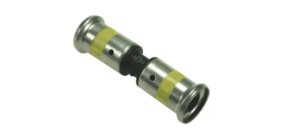 Henco gas pers sok recht 20x20 mm