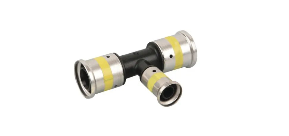Henco gas pers T-stuk 20x16x20 mm