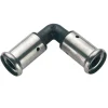 Henco pers knie 20x20 mm kunststof, 2 stuks