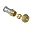 Henco pers Koppeling 16x15 mm knel, 2 stuks
